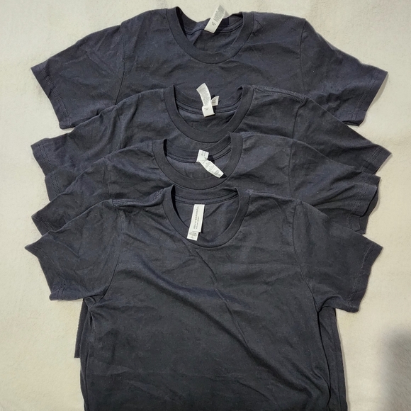 Bella canvas tshirt for Girls Size Large 14/16 Black 4 Pcs - Picture 1 of 11